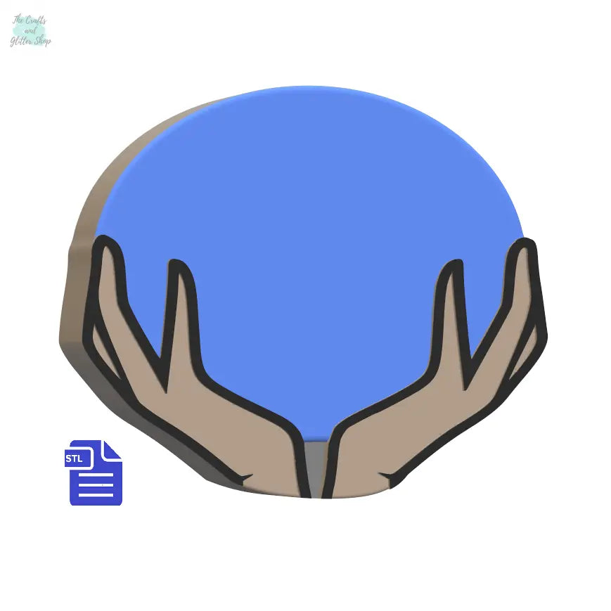 1pc + 2pc +3pc Crystal Ball in Hands Bath Bomb Mold STL File - for 3D printing - FILE ONLY - The Crafts and Glitter Shop