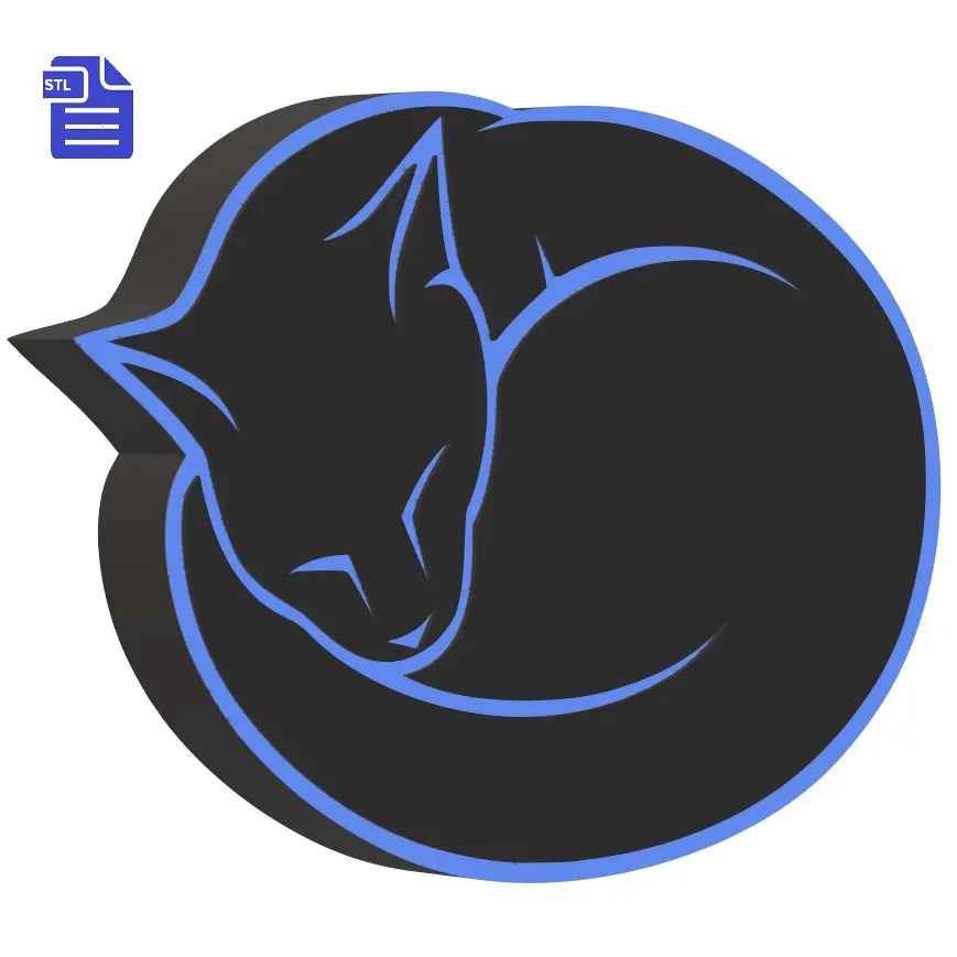 1pc & 3pc Curled Sleeping Kitty Ball Bath Bomb Mold STL File - for 3D printing - FILE ONLY - The Crafts and Glitter Shop