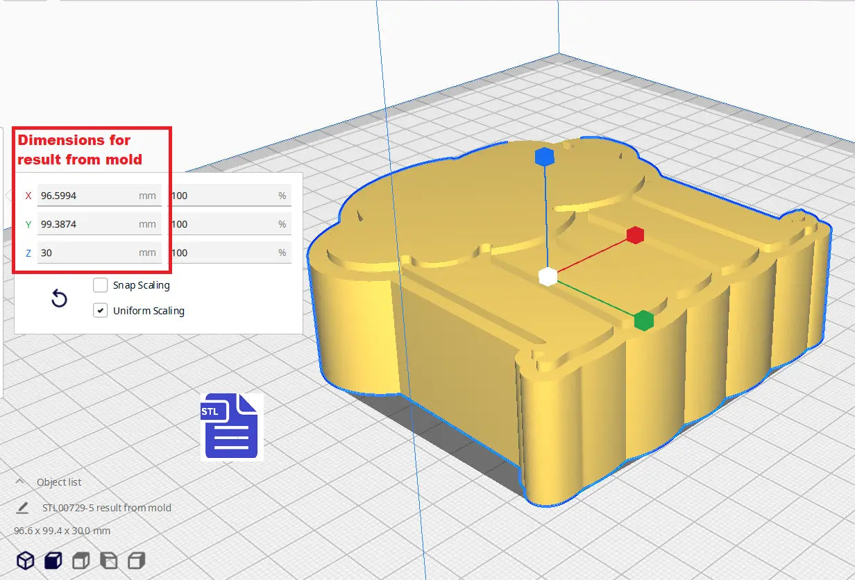 1pc & 3pc Rainbow Cloud Bath Bomb Mold STL File - for 3D printing - FILE ONLY - print your own mold for making bath bombs solid shampoo - The Crafts and Glitter Shop