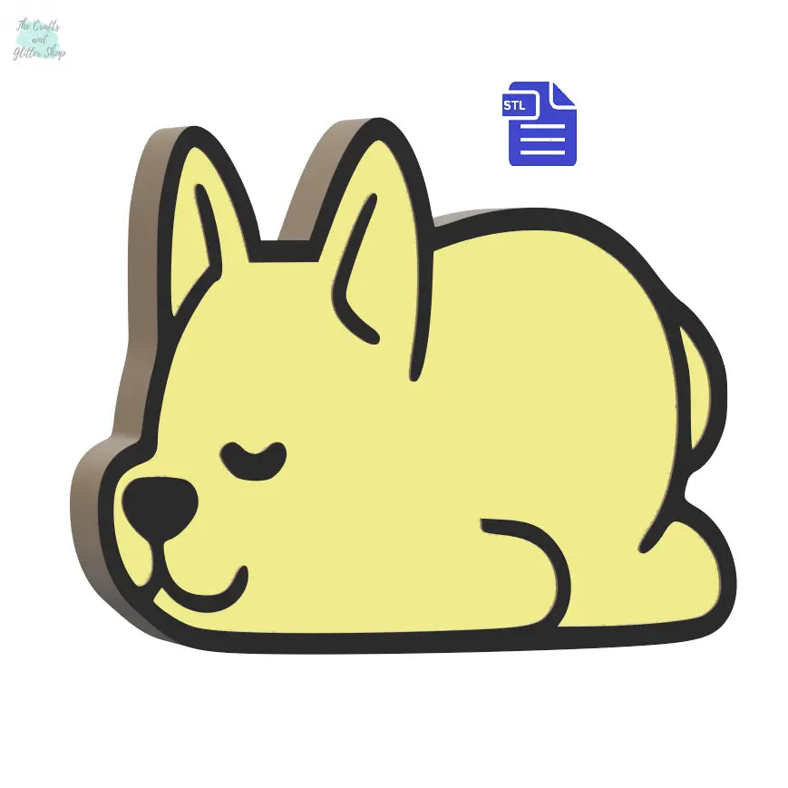 1pc & 3pc Sleeping Dog Bath Bomb mold STL File - for 3D printing - FILE ONLY - mold for bath bombs solid shampoo shower steamers - The Crafts and Glitter Shop