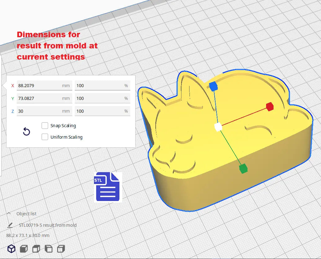 1pc & 3pc Sleeping Dog Bath Bomb mold STL File - for 3D printing - FILE ONLY - mold for bath bombs solid shampoo shower steamers - The Crafts and Glitter Shop