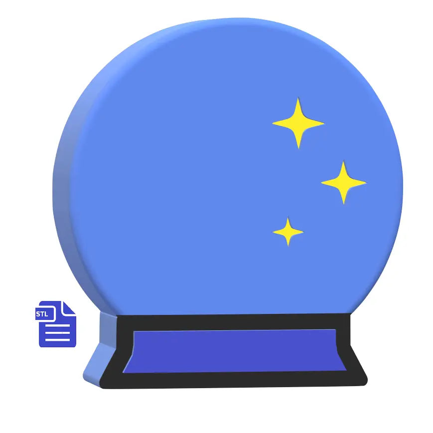 1pc, 2pc & 3pc Crystal Ball Bath Bomb Mold STL File - for 3D printing - FILE ONLY - The Crafts and Glitter Shop