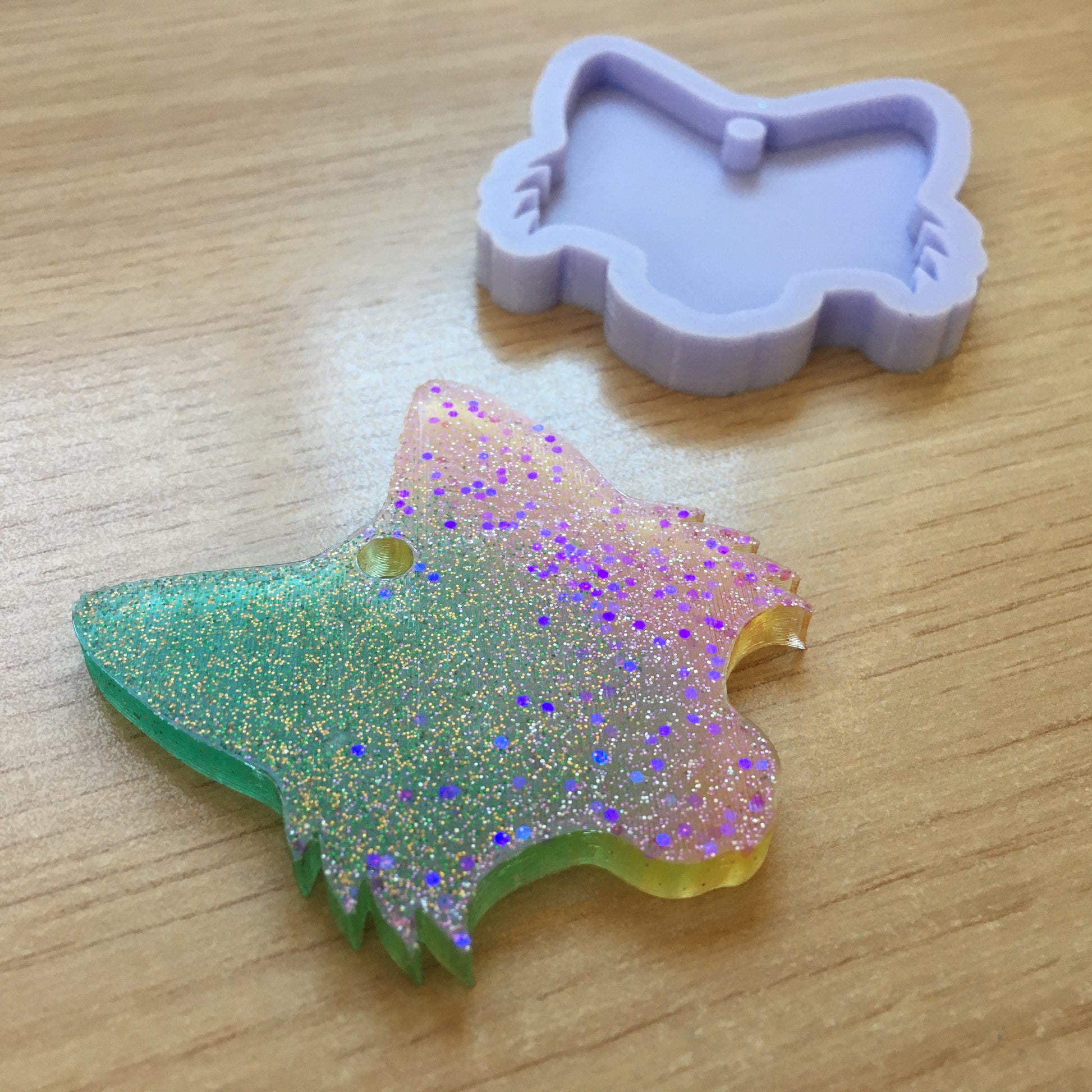 2" Fox Head Silicone Mold