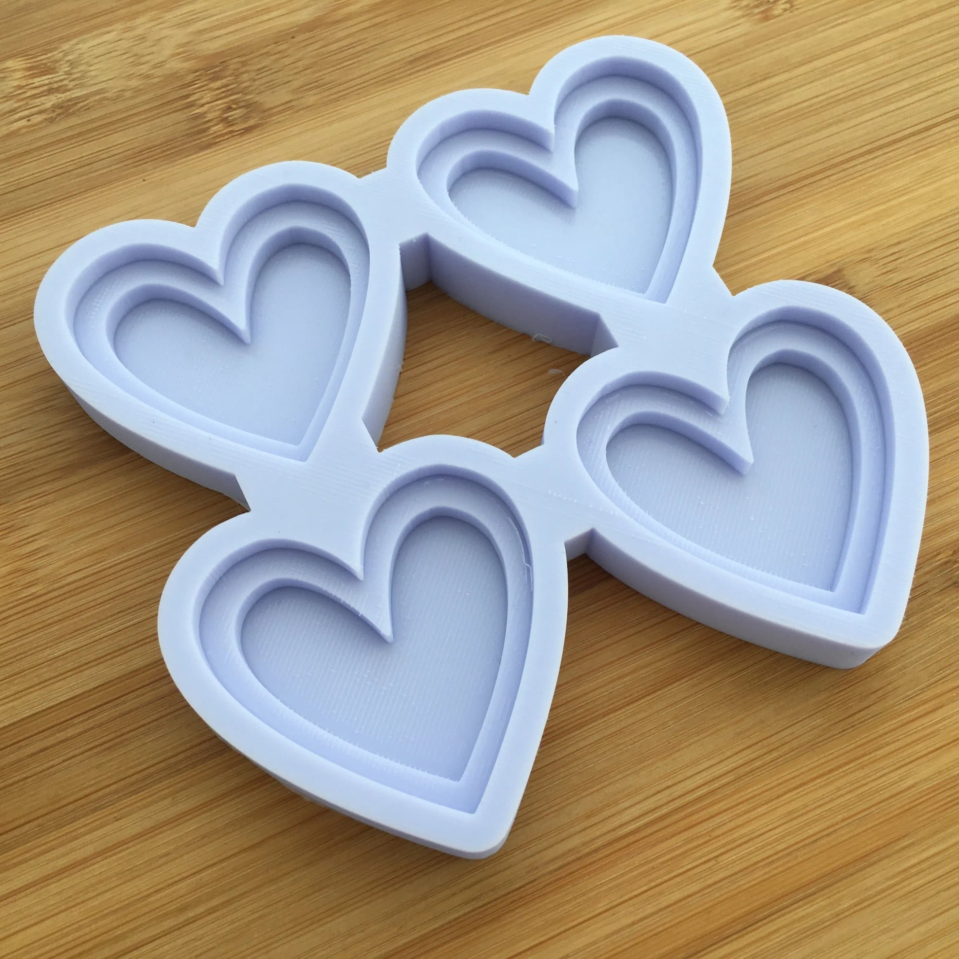 2" Hearts Silicone Mold