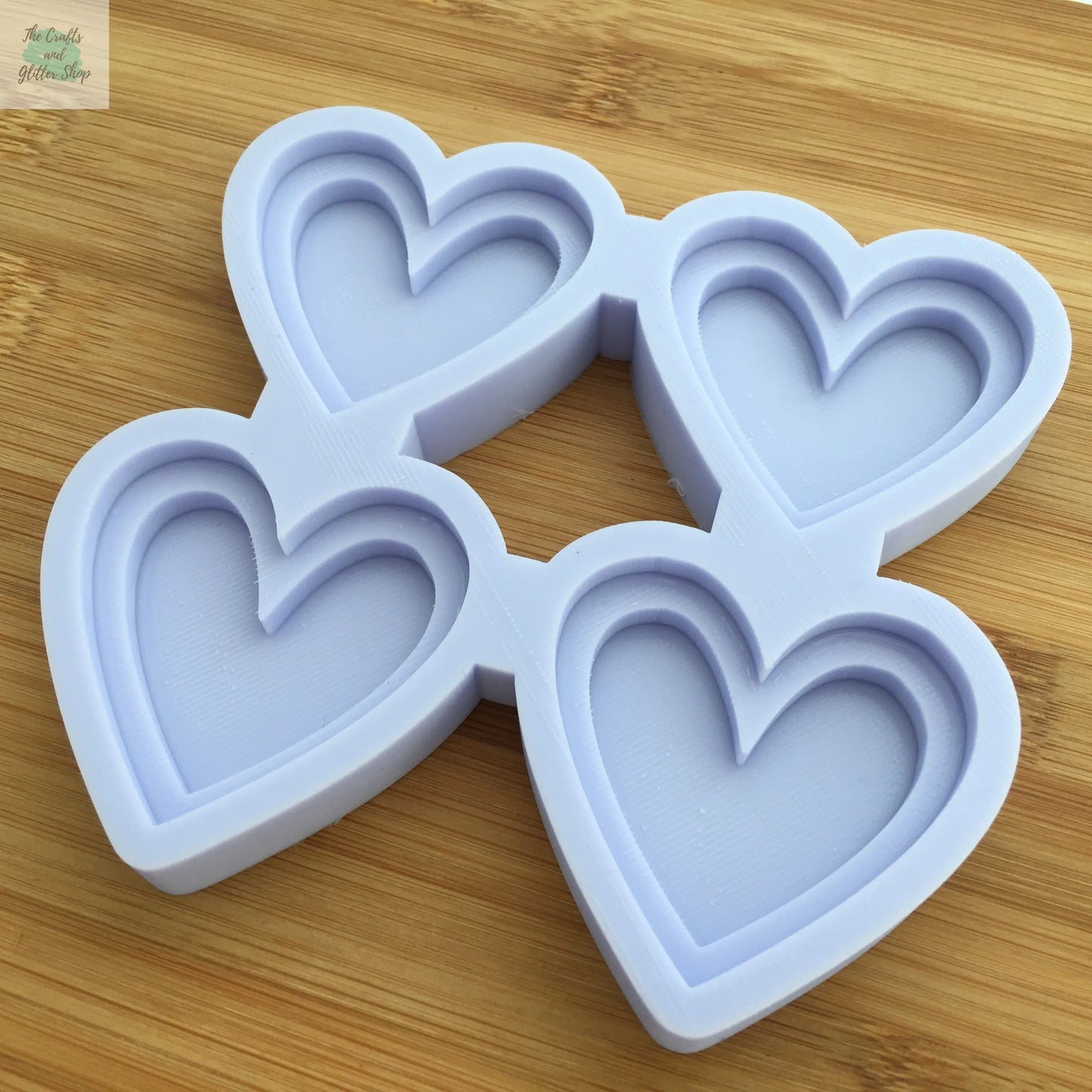 2" Hearts Silicone Mold