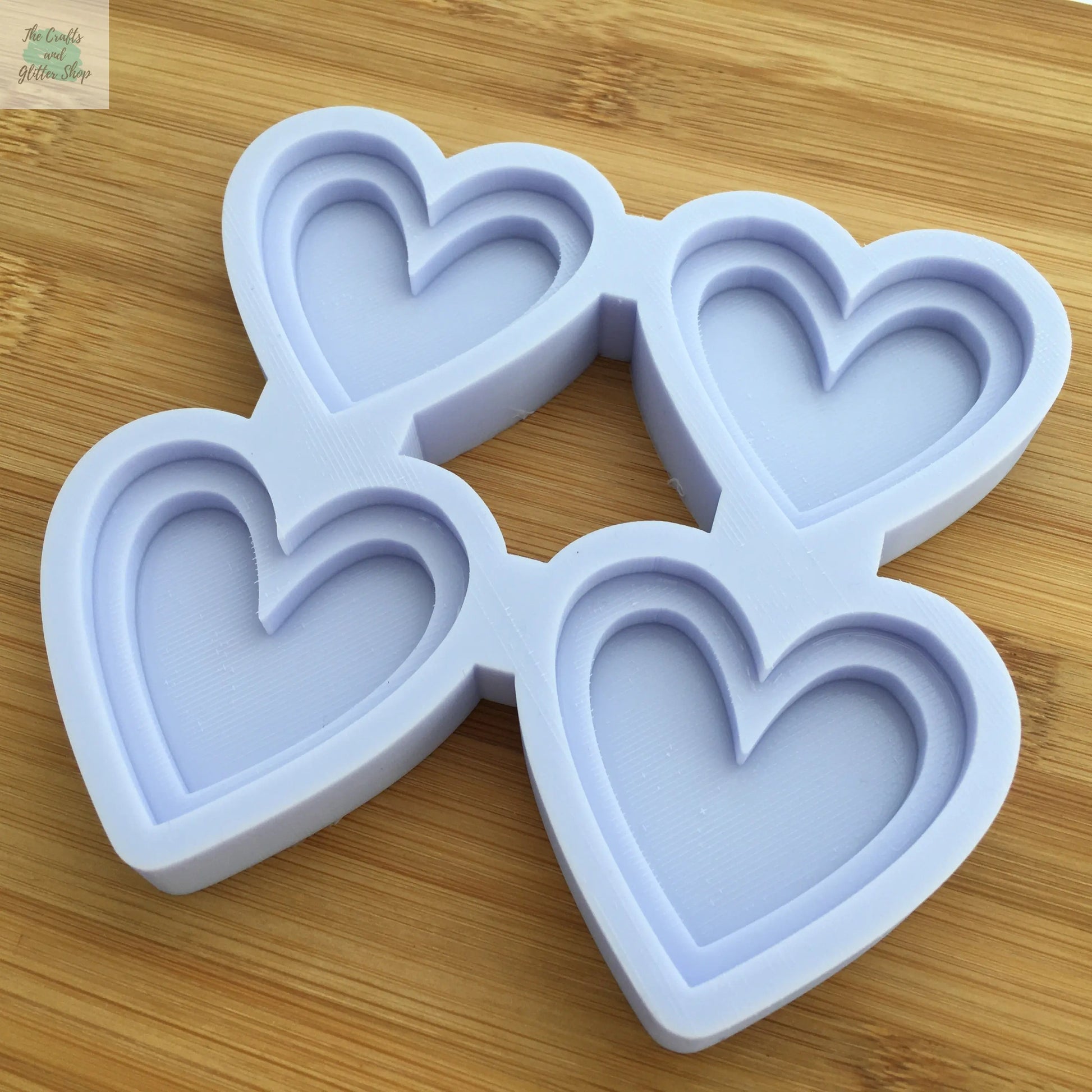 2" Hearts Silicone Mold