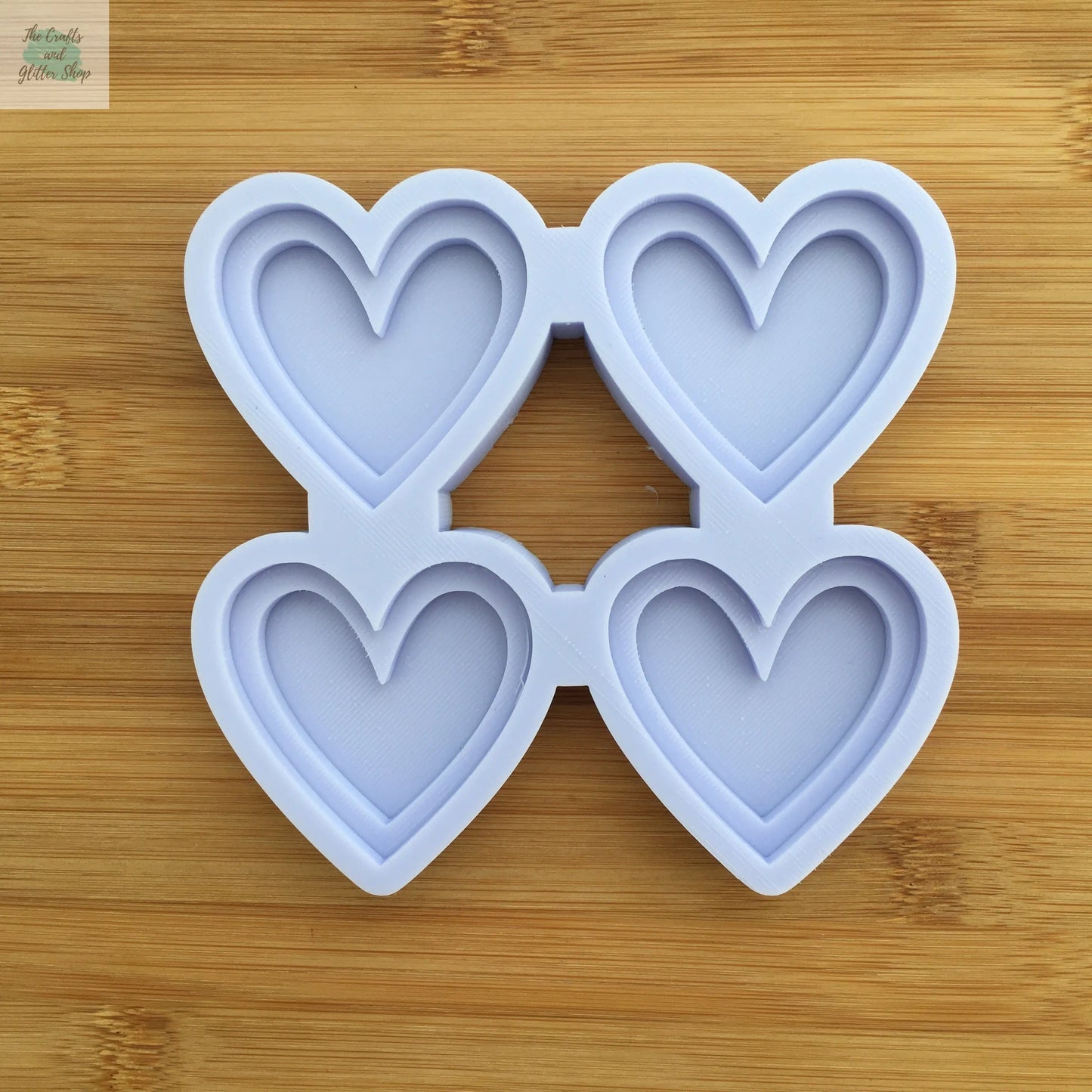 2" Hearts Silicone Mold