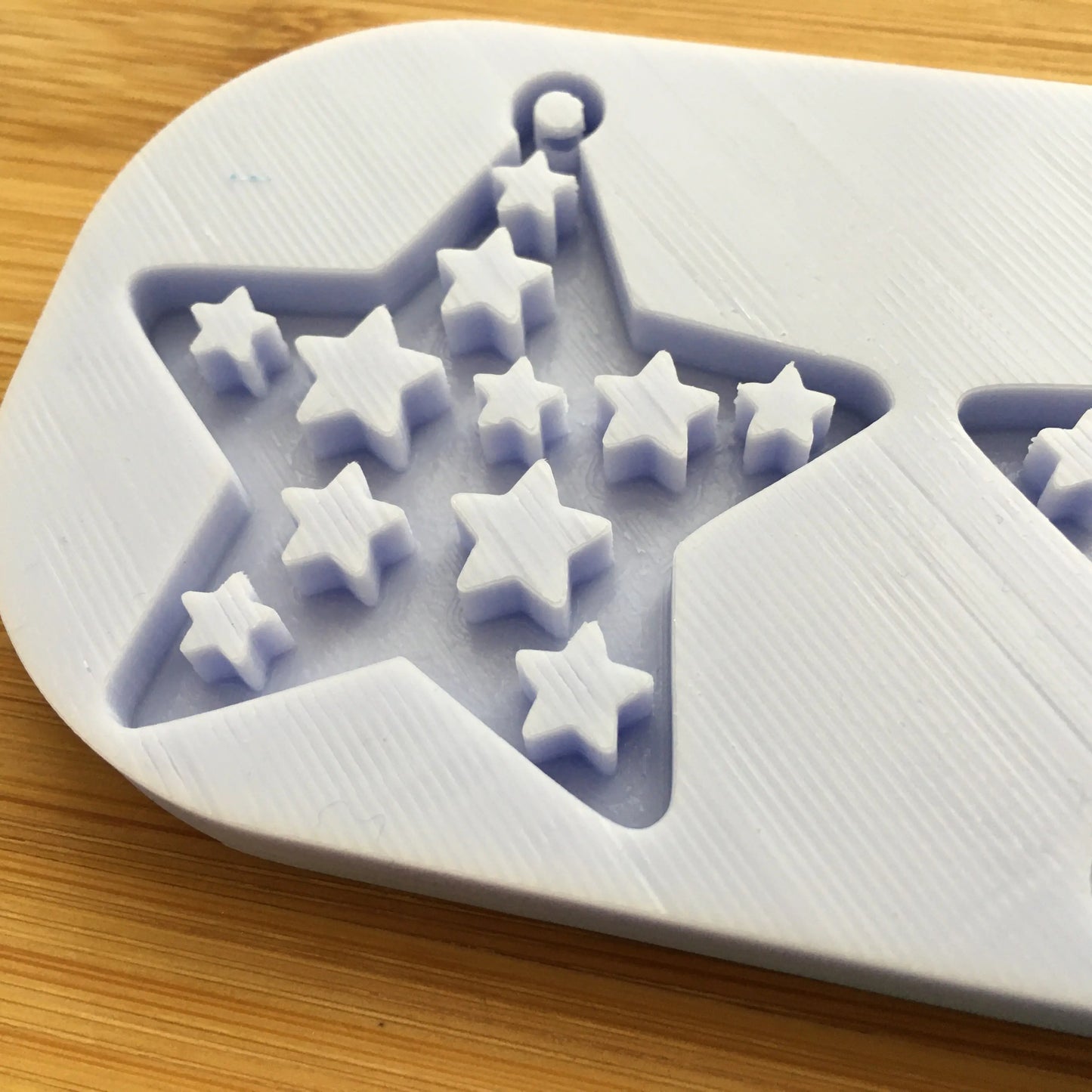 2" Star with hoop Silicone Mold