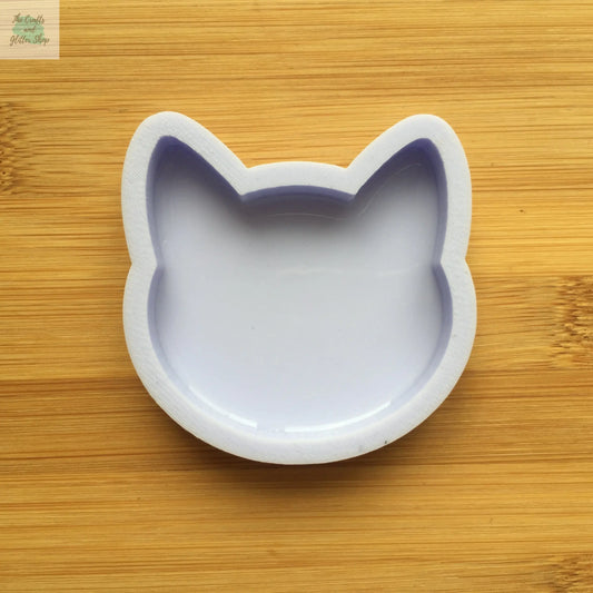 2 inch Cat Head Silicone Mold The Crafts and Glitter Shop