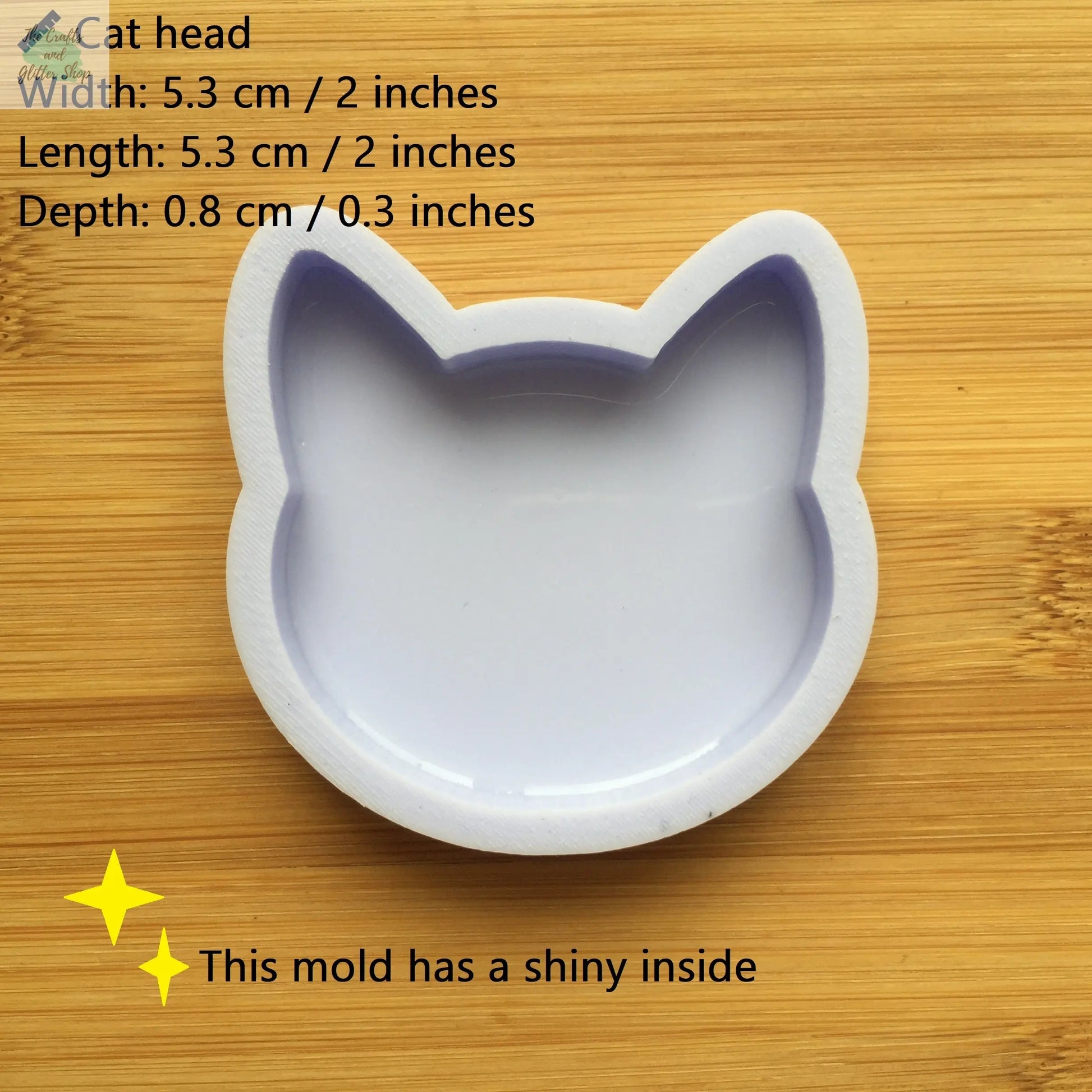 2 inch Cat Head Silicone Mold The Crafts and Glitter Shop
