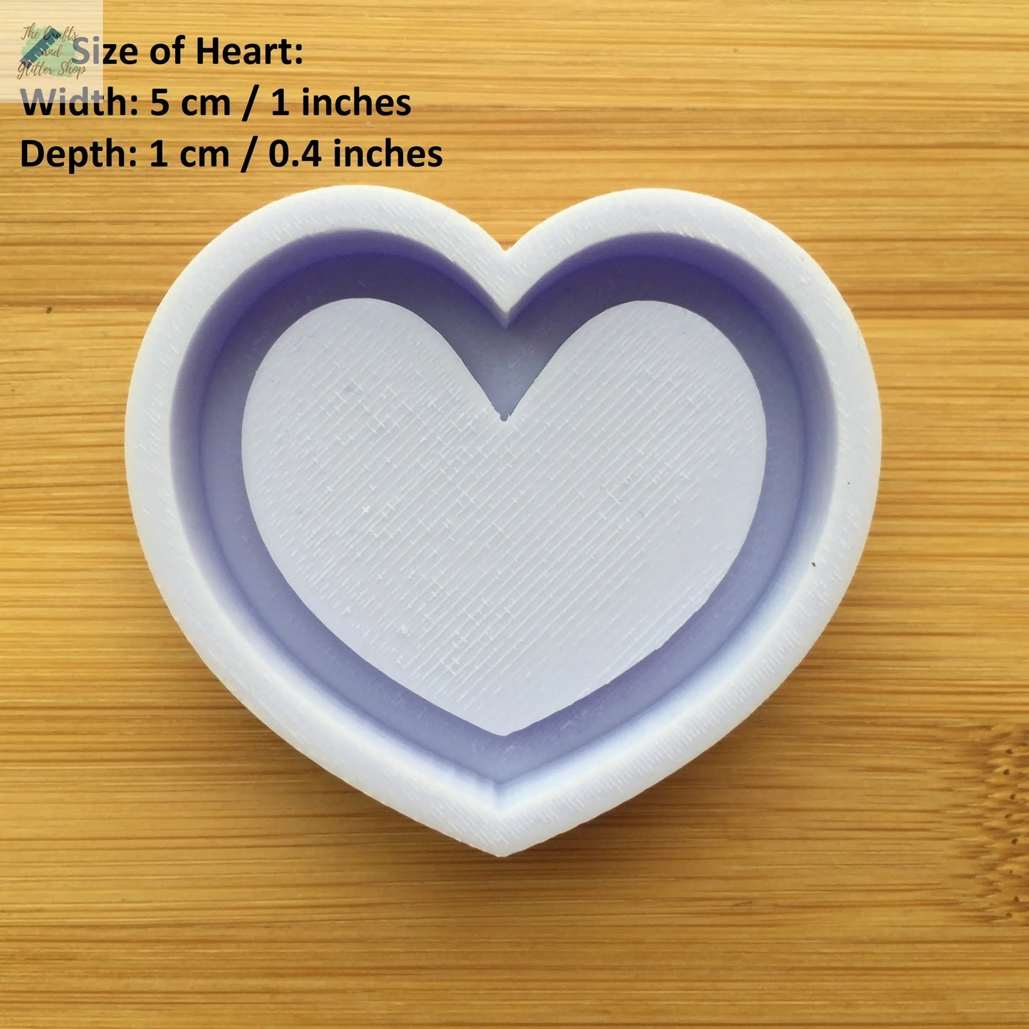 2 inch Heart Shaker Silicone Mold