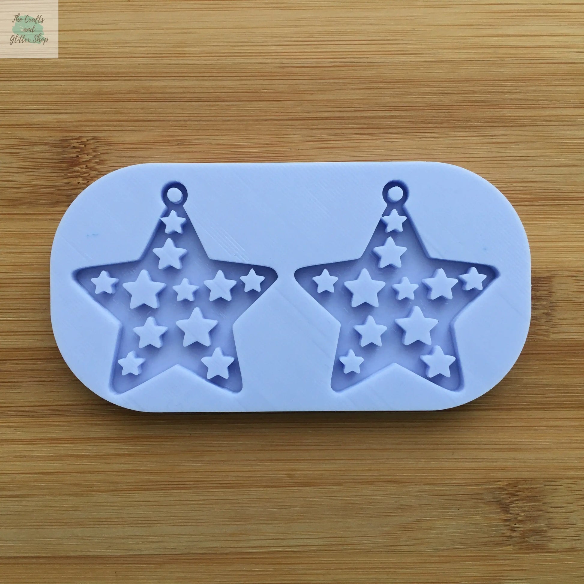 2 inch Star with hoop Silicone Mold - The Crafts and Glitter Shop