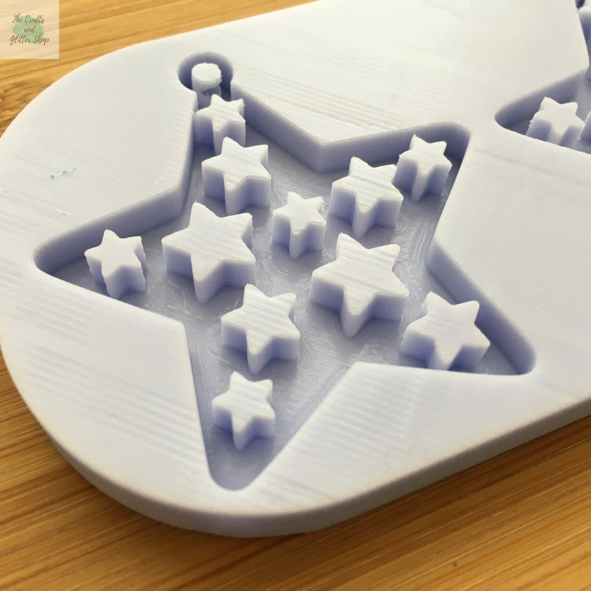 2 inch Star with hoop Silicone Mold - The Crafts and Glitter Shop