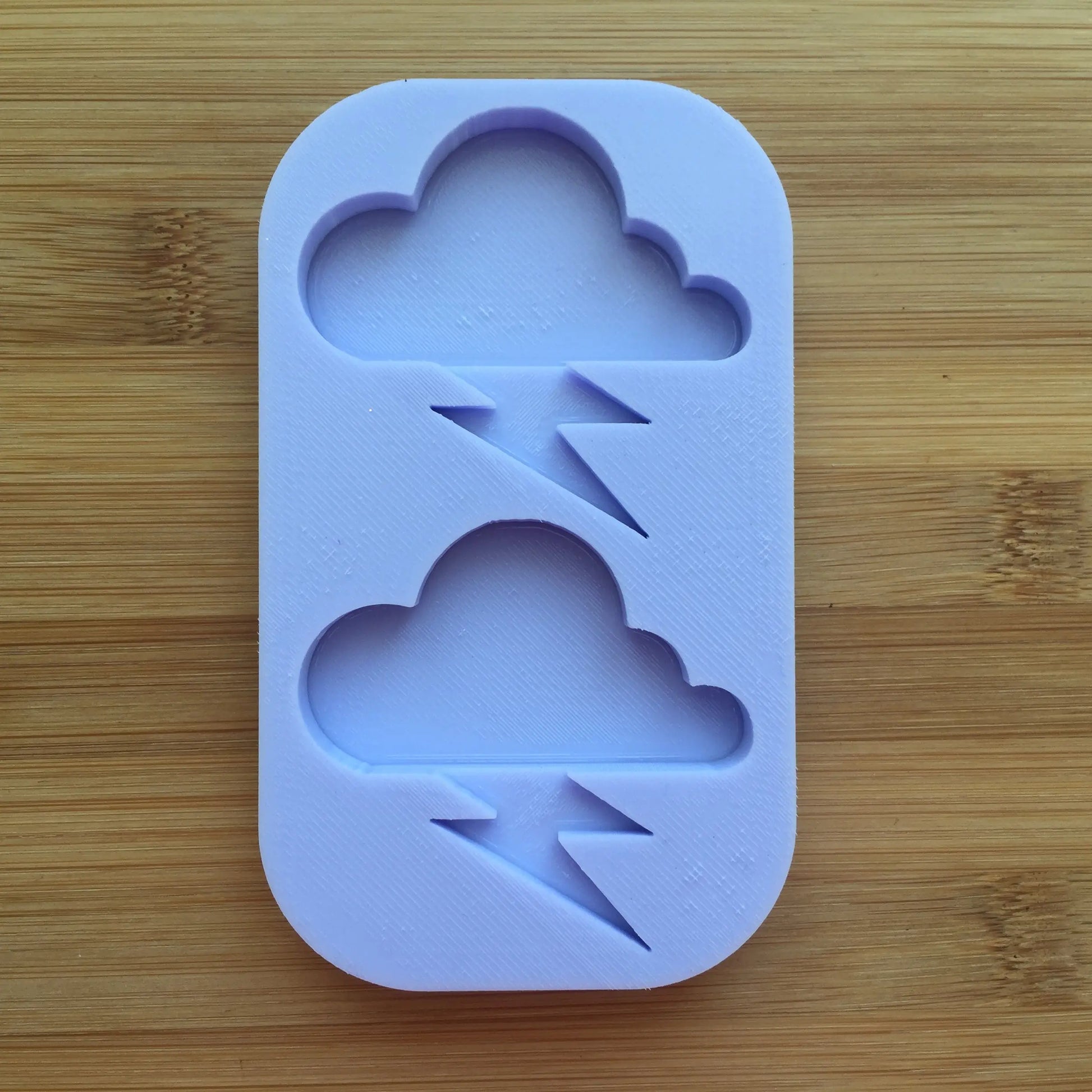 2 inch Thunder Cloud Silicone Mold The Crafts and Glitter Shop