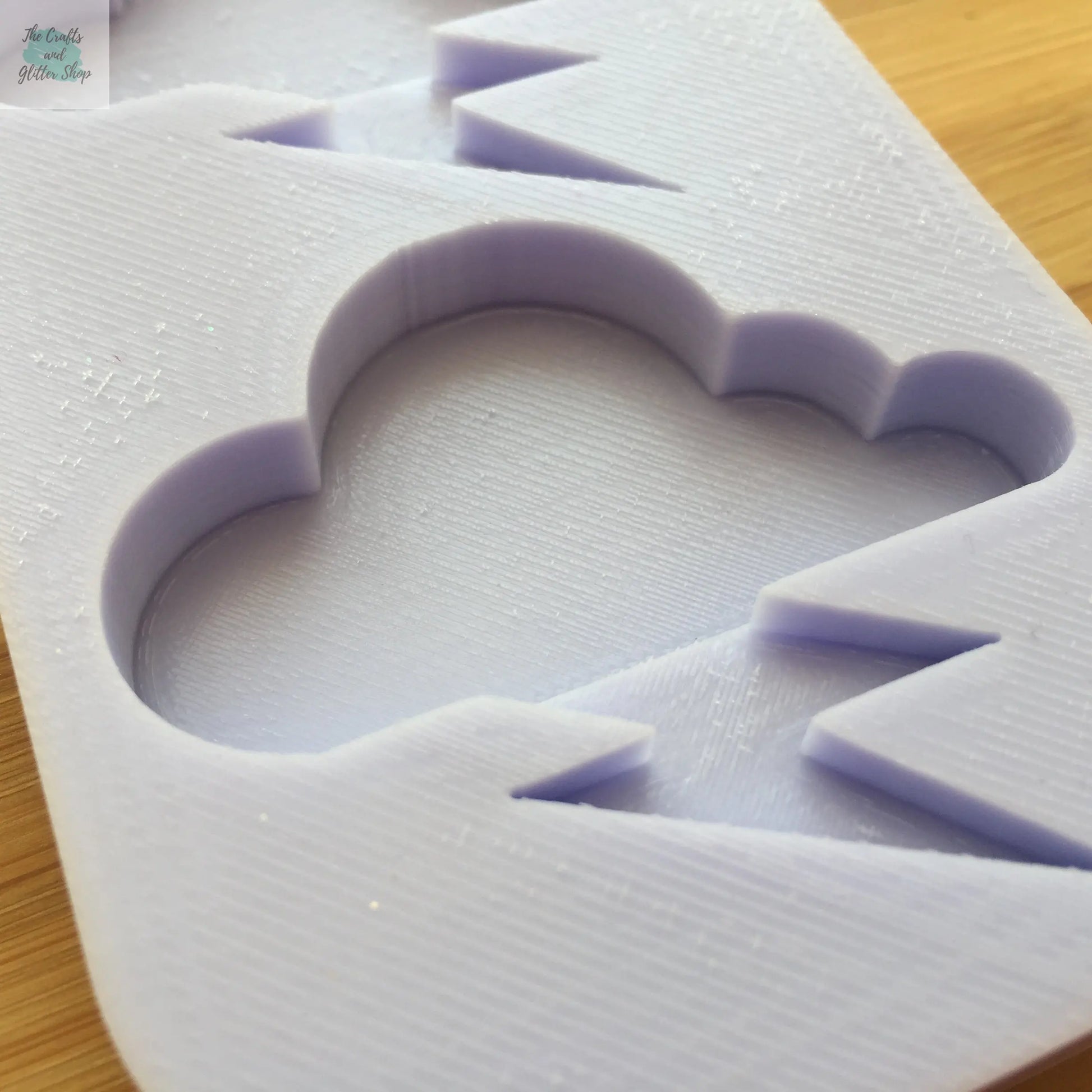 2 inch Thunder Cloud Silicone Mold The Crafts and Glitter Shop
