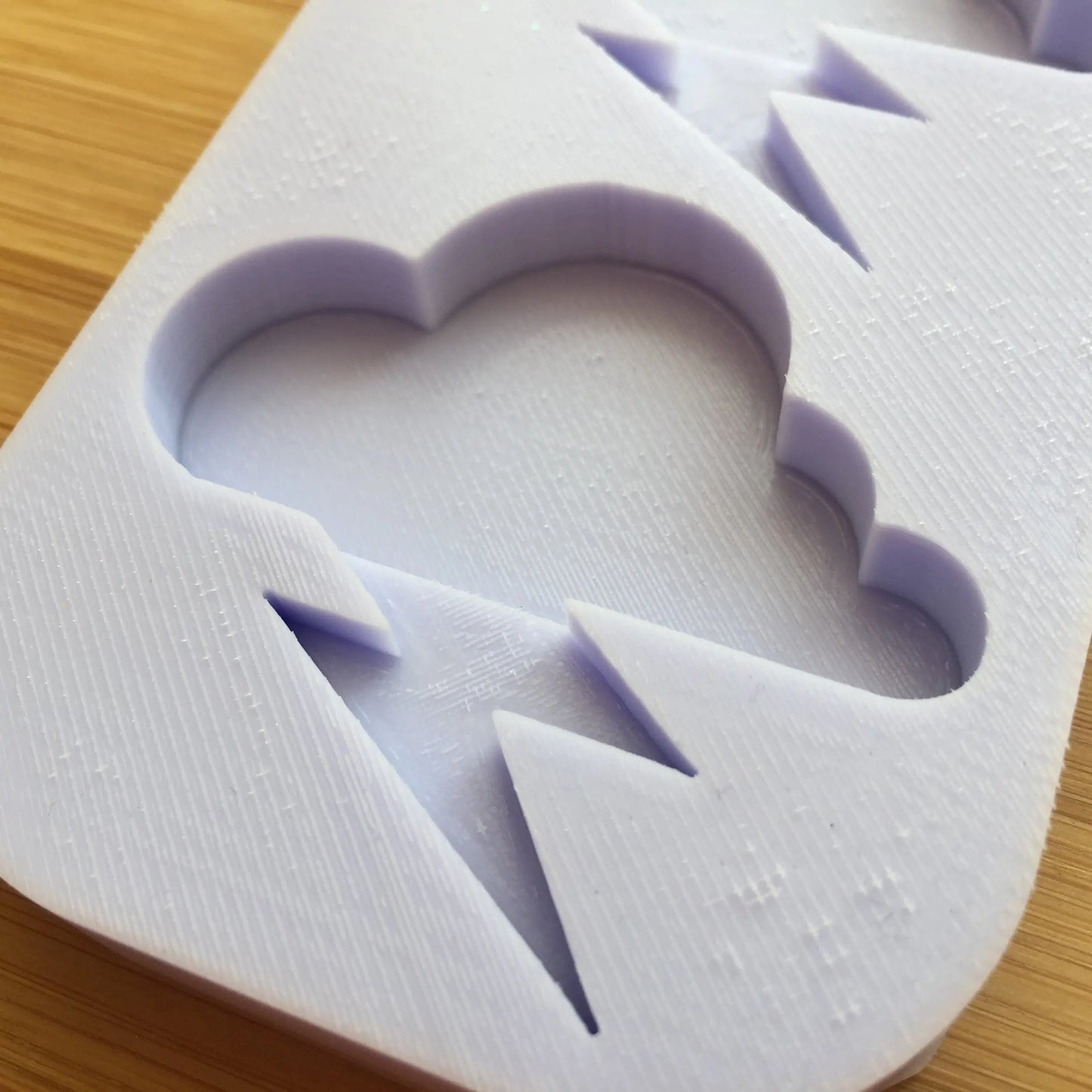 2 inch Thunder Cloud Silicone Mold The Crafts and Glitter Shop