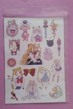 Load image into Gallery viewer, Kawaii Sailor Moon Stickers - 1 sheet