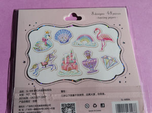 Fairy tale Sticker Flakes Pack - 48 pieces