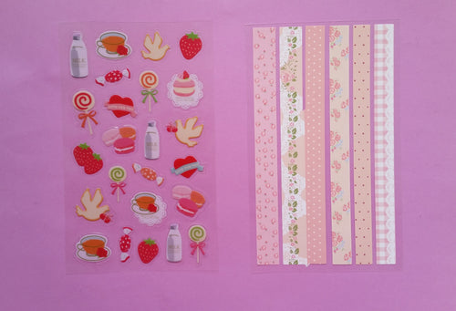 Tea Time Stickers - 2 sheets