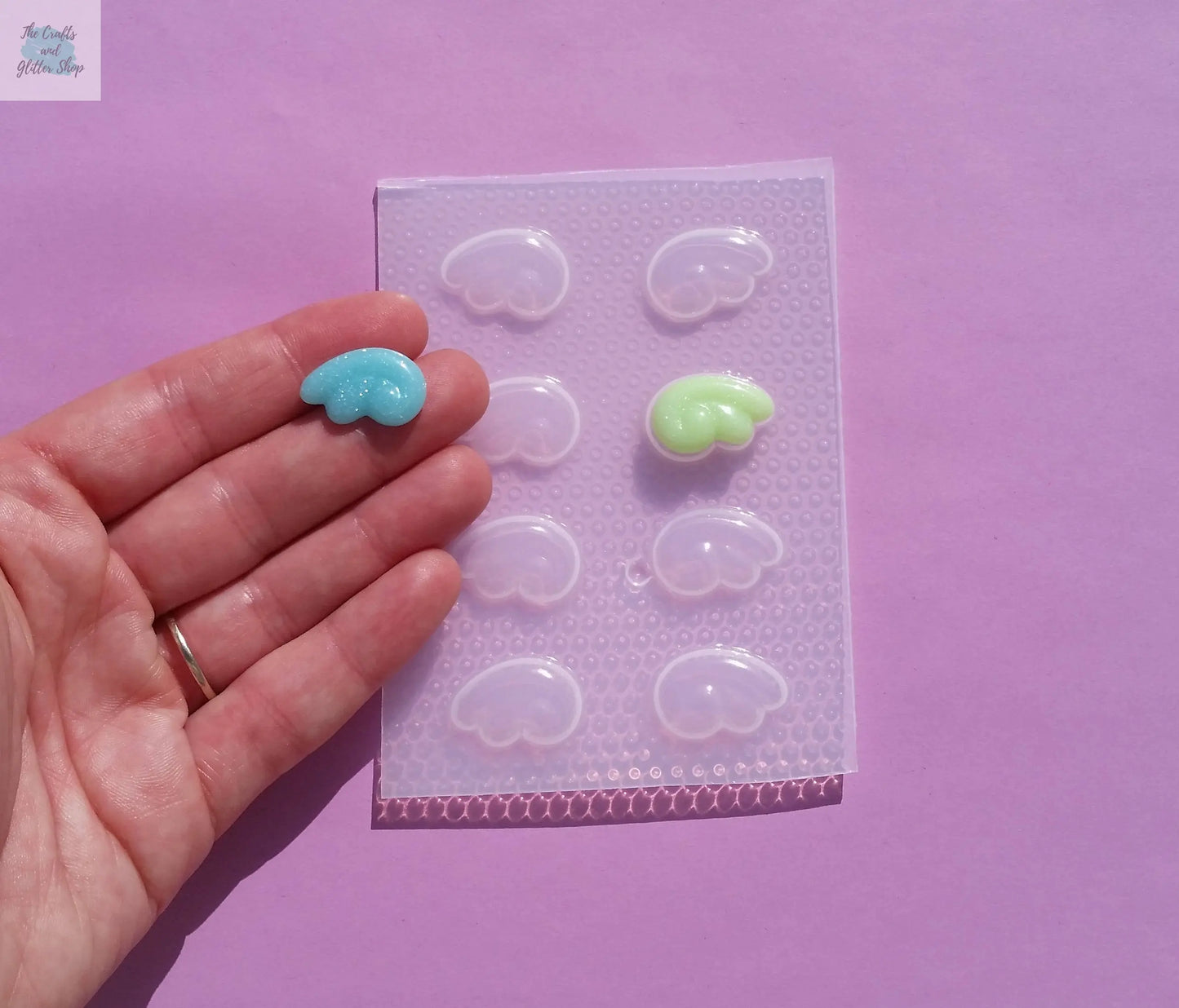 20mm Kawaii Wings Plastic Mold The Crafts and Glitter Shop