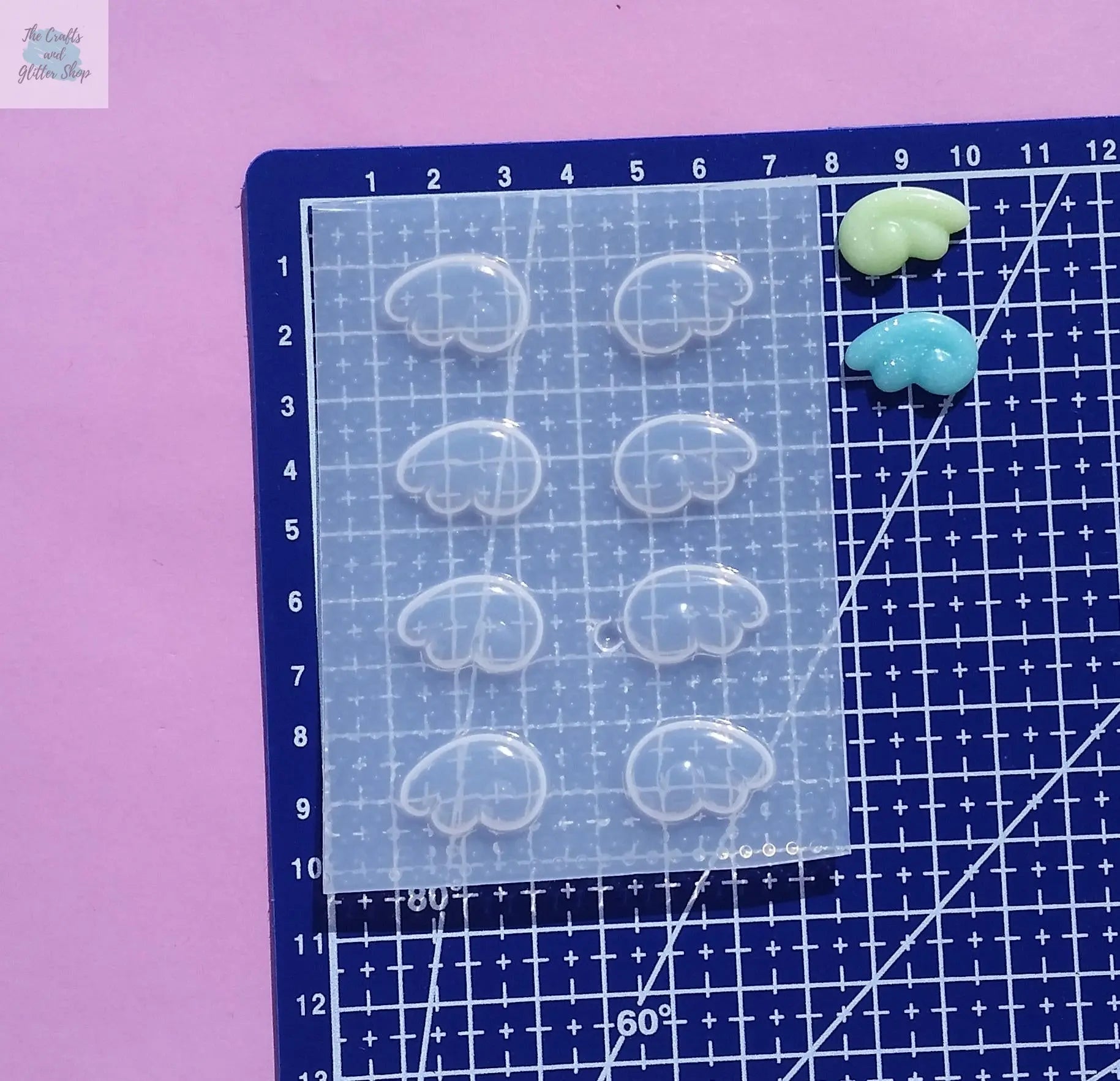 20mm Kawaii Wings Plastic Mold The Crafts and Glitter Shop