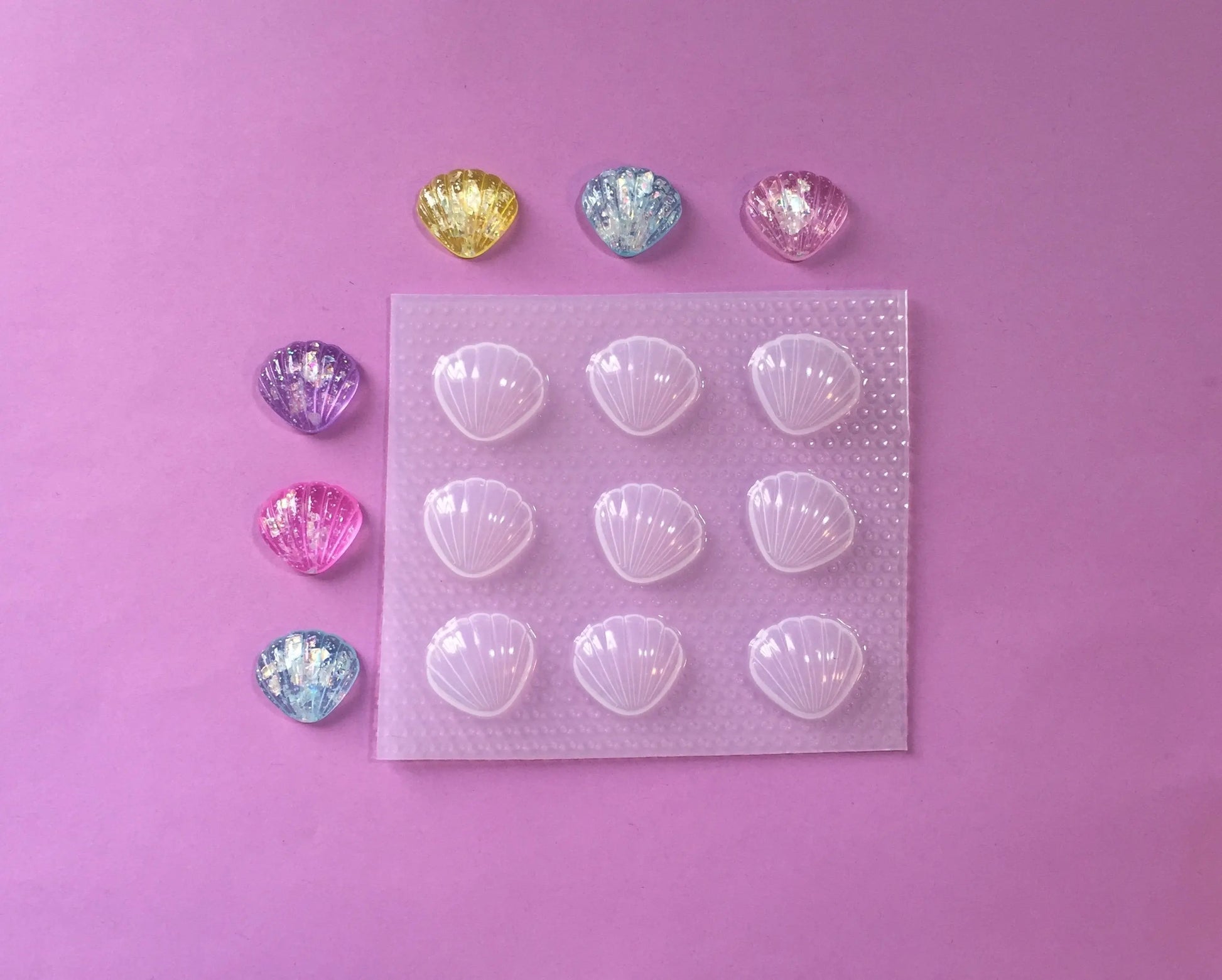 20mm Seashell Plastic Mold The Crafts and Glitter Shop