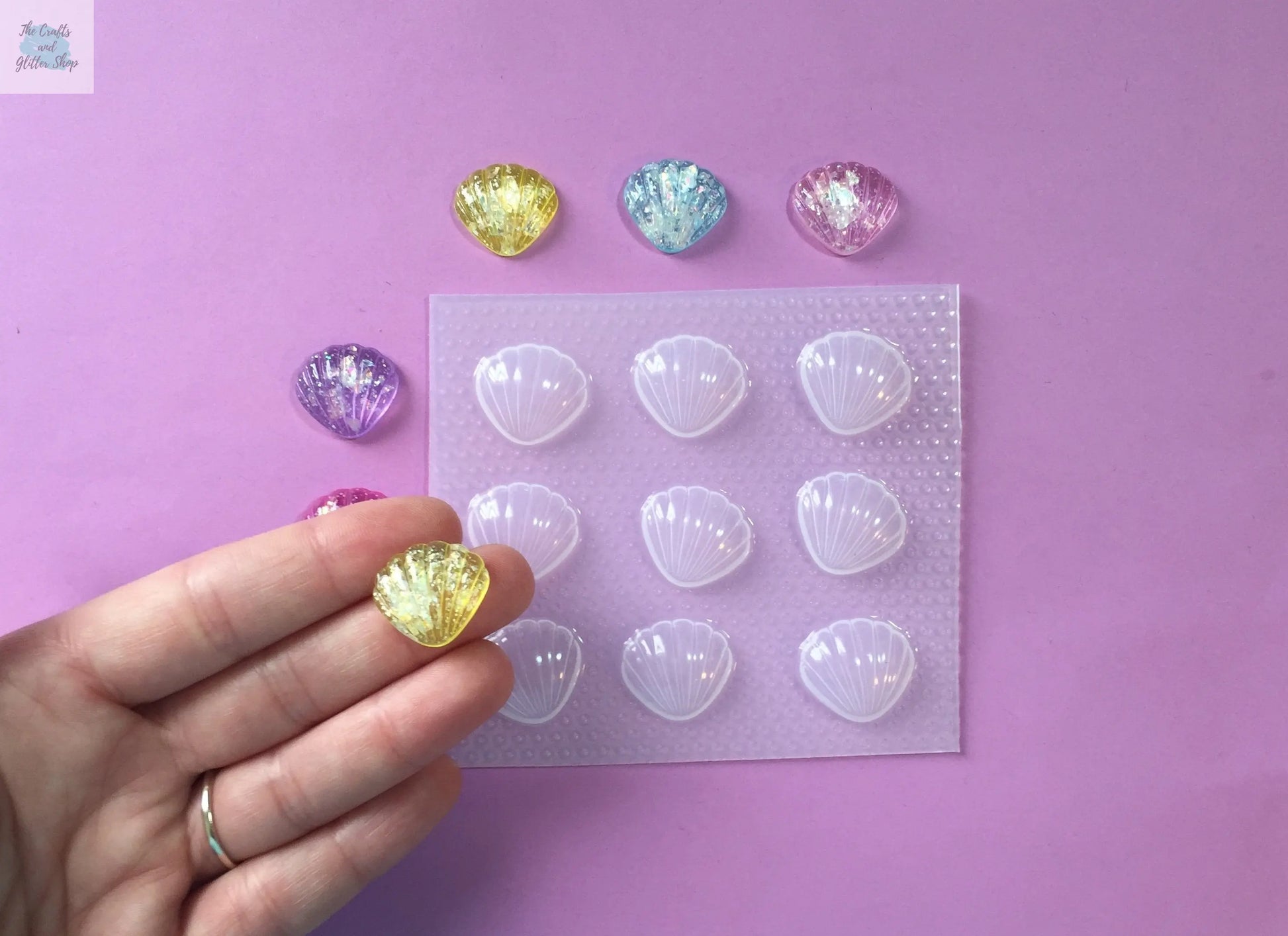 20mm Seashell Plastic Mold The Crafts and Glitter Shop