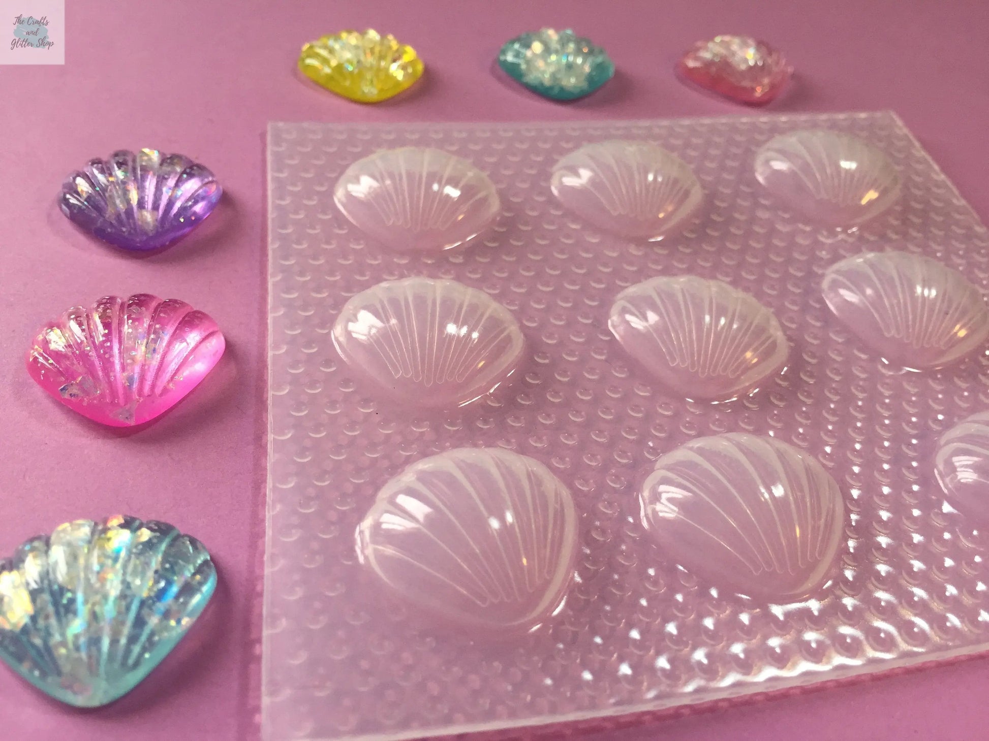 20mm Seashell Plastic Mold The Crafts and Glitter Shop
