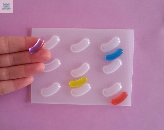 23mm Jelly Bean Plastic Mold The Crafts and Glitter Shop