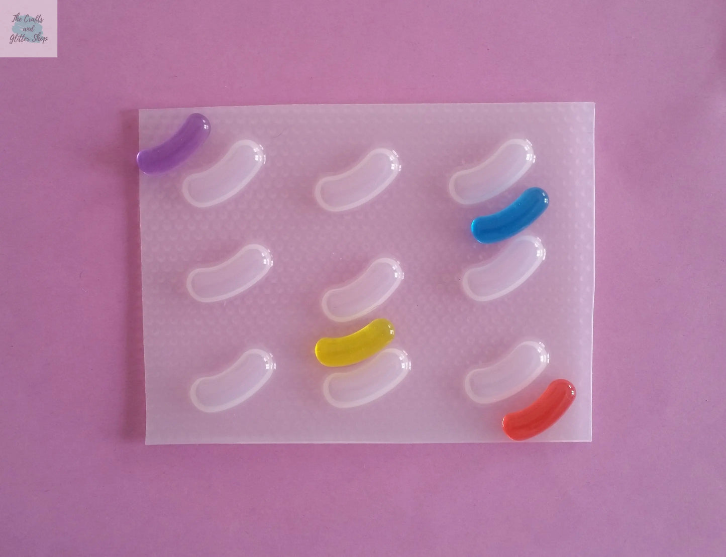 23mm Jelly Bean Plastic Mold The Crafts and Glitter Shop