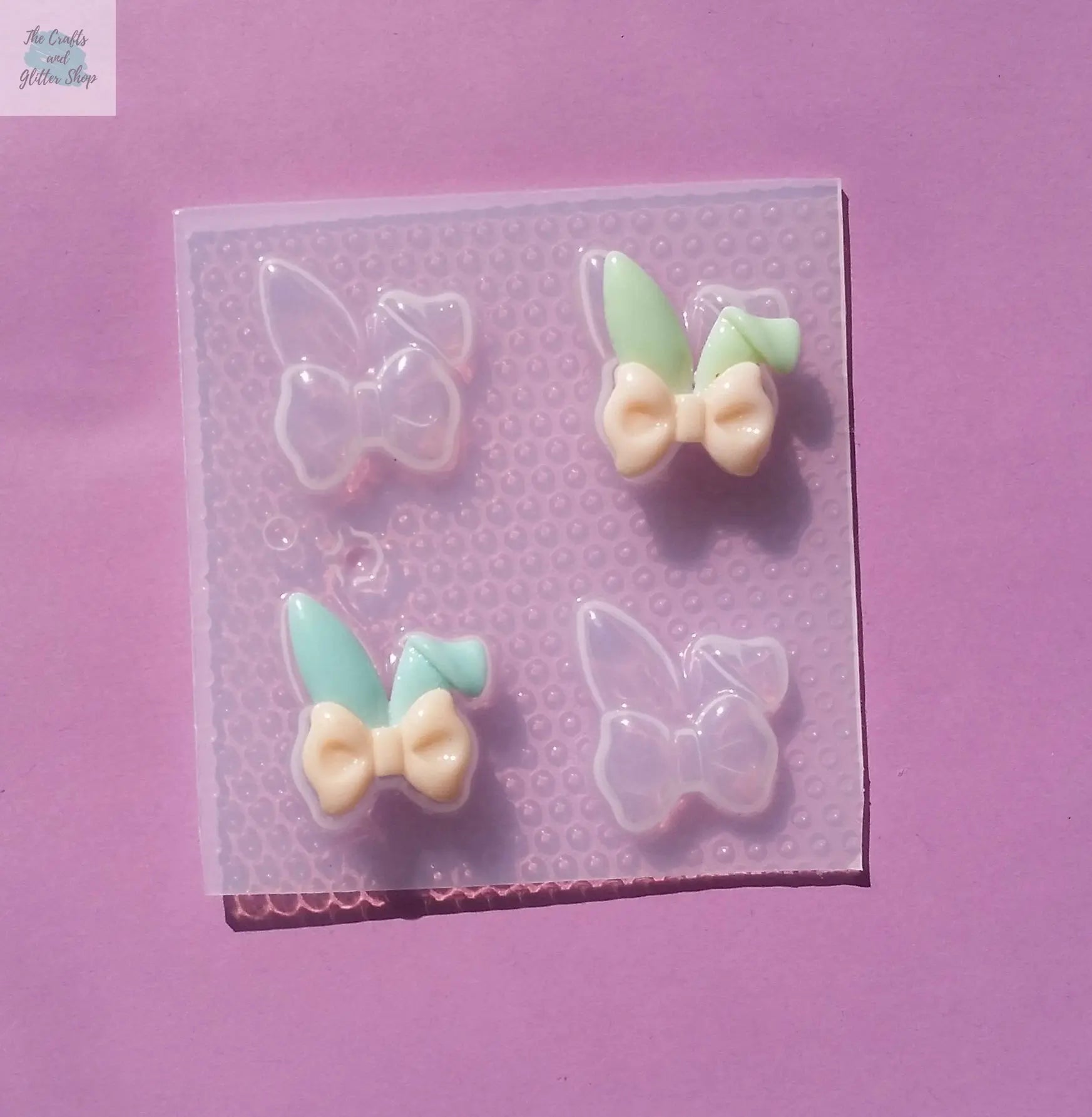 24mm Bunny Ears Plastic Mold The Crafts and Glitter Shop