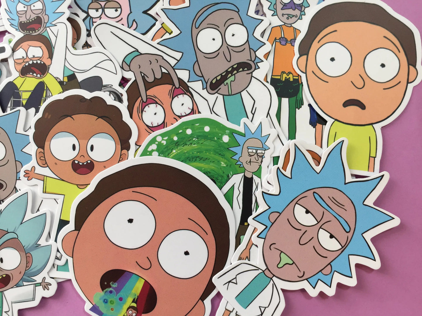 25 pcs Ricky & Morty Sticker Flakes