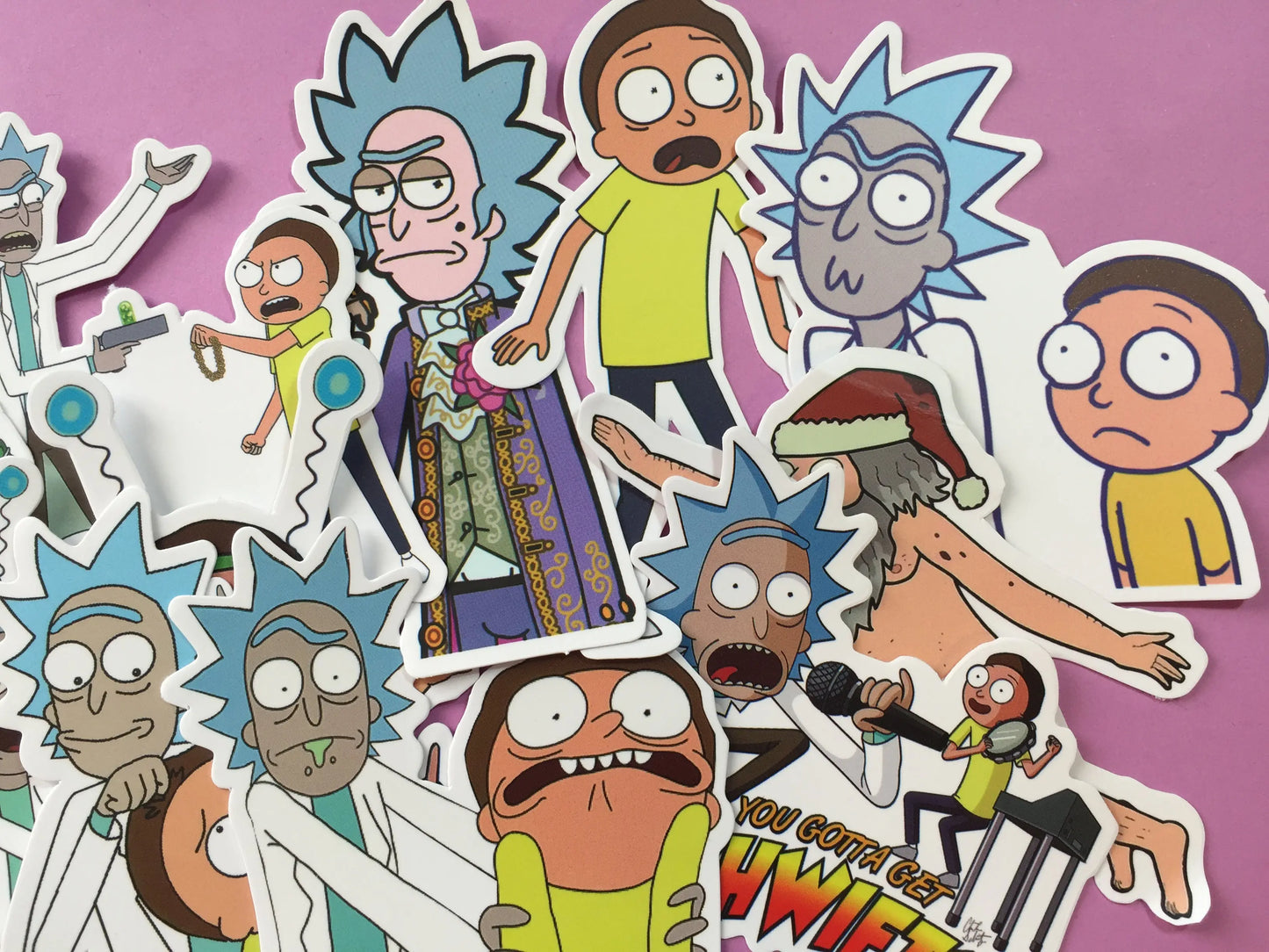 25 pcs Ricky & Morty Sticker Flakes The Crafts and Glitter Shop