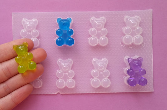 29mm Gummy Bear Plastic Mold The Crafts and Glitter Shop