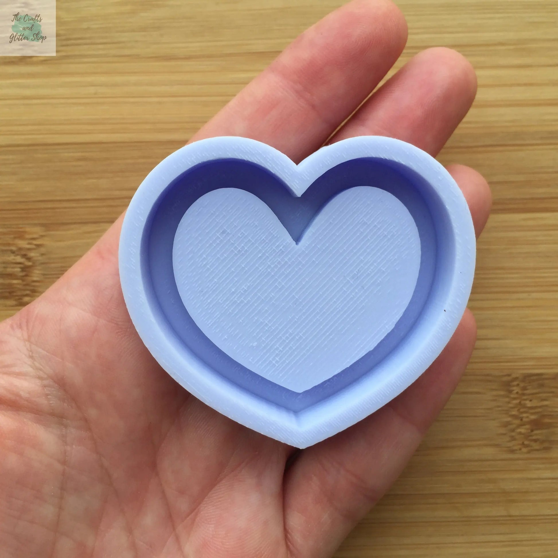 2" Heart Shaker Silicone Mold The Crafts and Glitter Shop