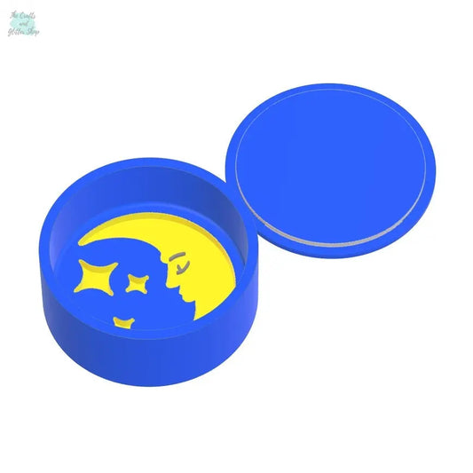 2pc Crescent & Stars Bath Bomb Mold STL File
