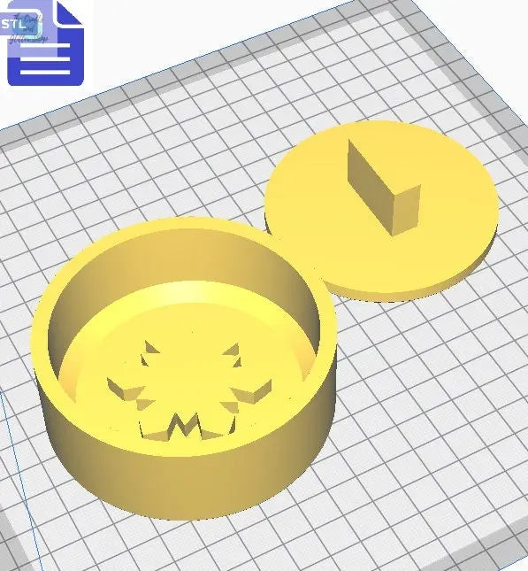 2pc Snowflake Bath Bomb Press Mold STL File - for 3D printing - FILE ONLY - Bath Bomb Mold - Shower Steamer Mold - Circle Bath Bomb Press