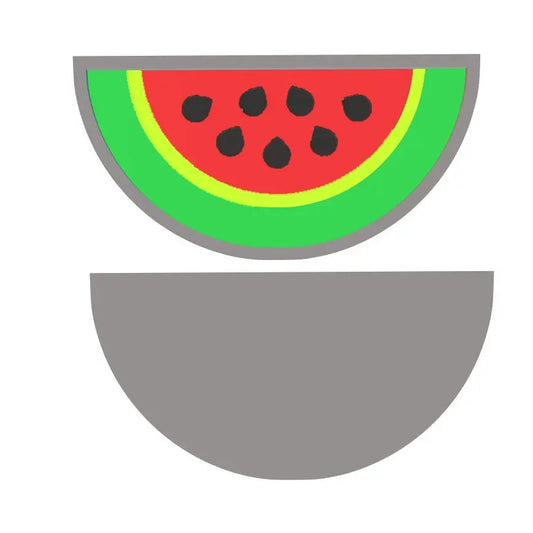 2pc Watermelon Slice Bath Bomb Mold STL File - for 3D printing - FILE ONLY - 2 piece Watermelon Bath Bomb Hand Press Shower Steamer - The Crafts and Glitter Shop