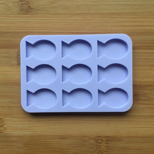 3 cm Fish Silhouette Silicone Mold