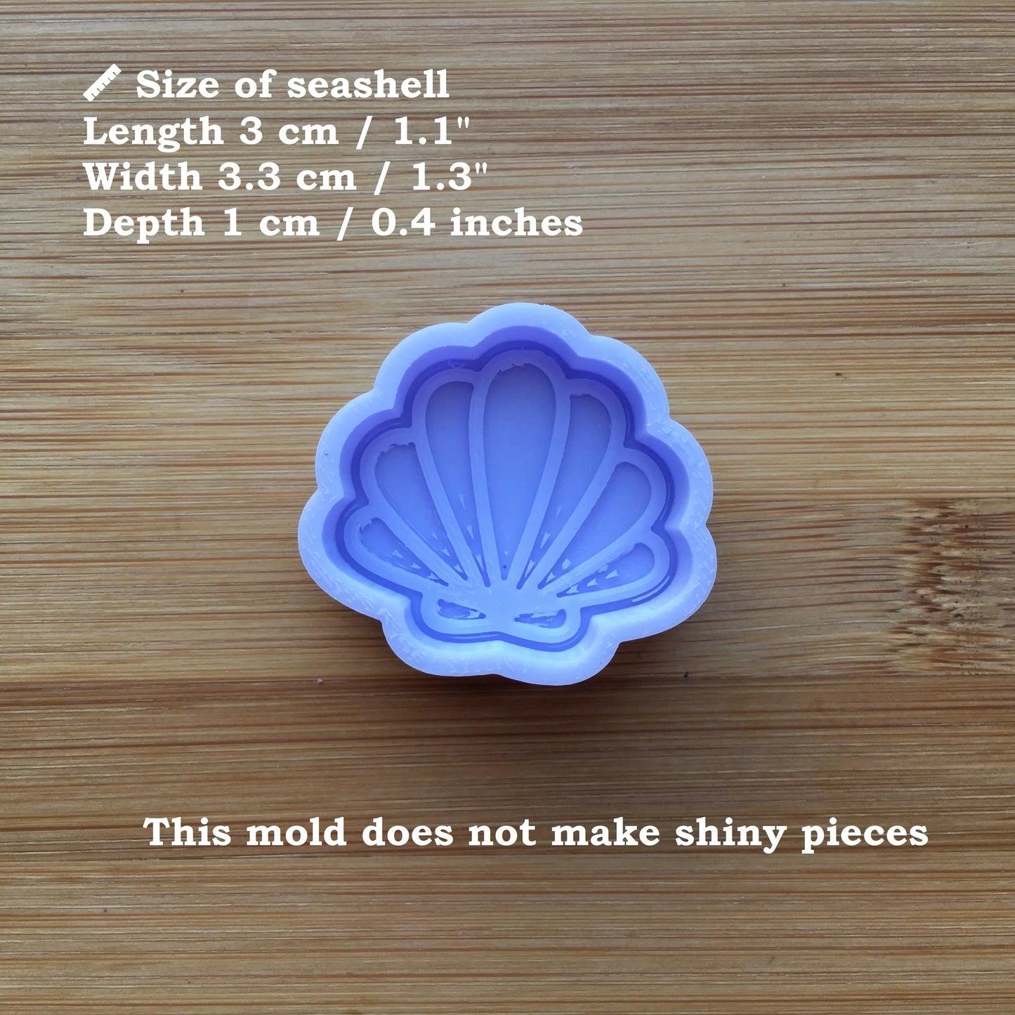 3 cm Seashell Silicone Mold - The Crafts and Glitter Shop