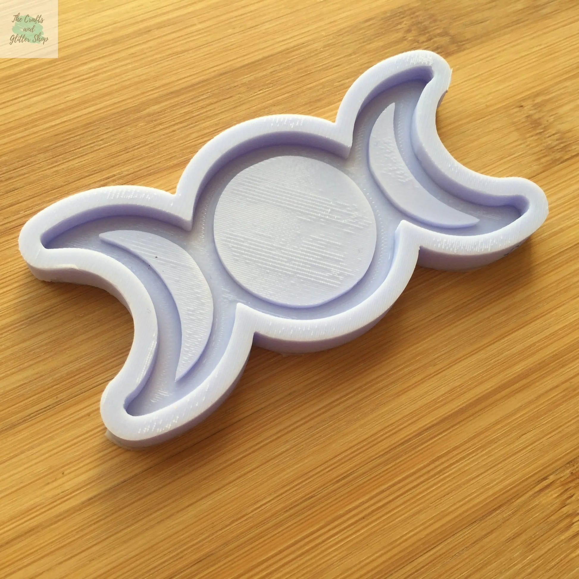 3.4 inch Triple Moon Silicone Mold The Crafts and Glitter Shop