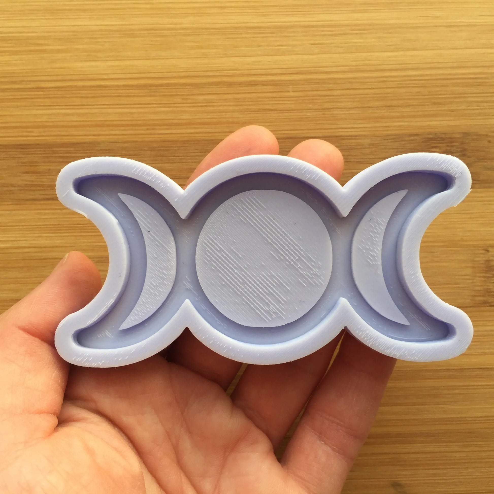 3.4 inch Triple Moon Silicone Mold The Crafts and Glitter Shop