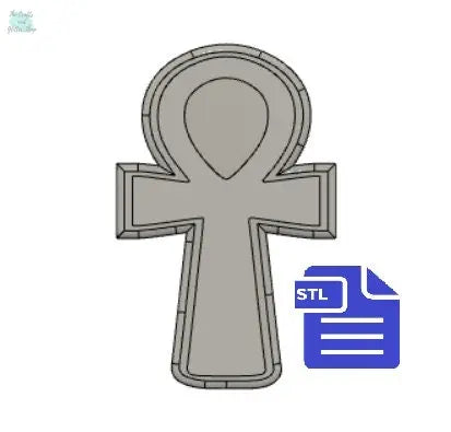 3.6 oz Ankh STL File - for 3D printing - FILE ONLY - deep design to make molds for bath bombs, soap or candles - The Crafts and Glitter Shop