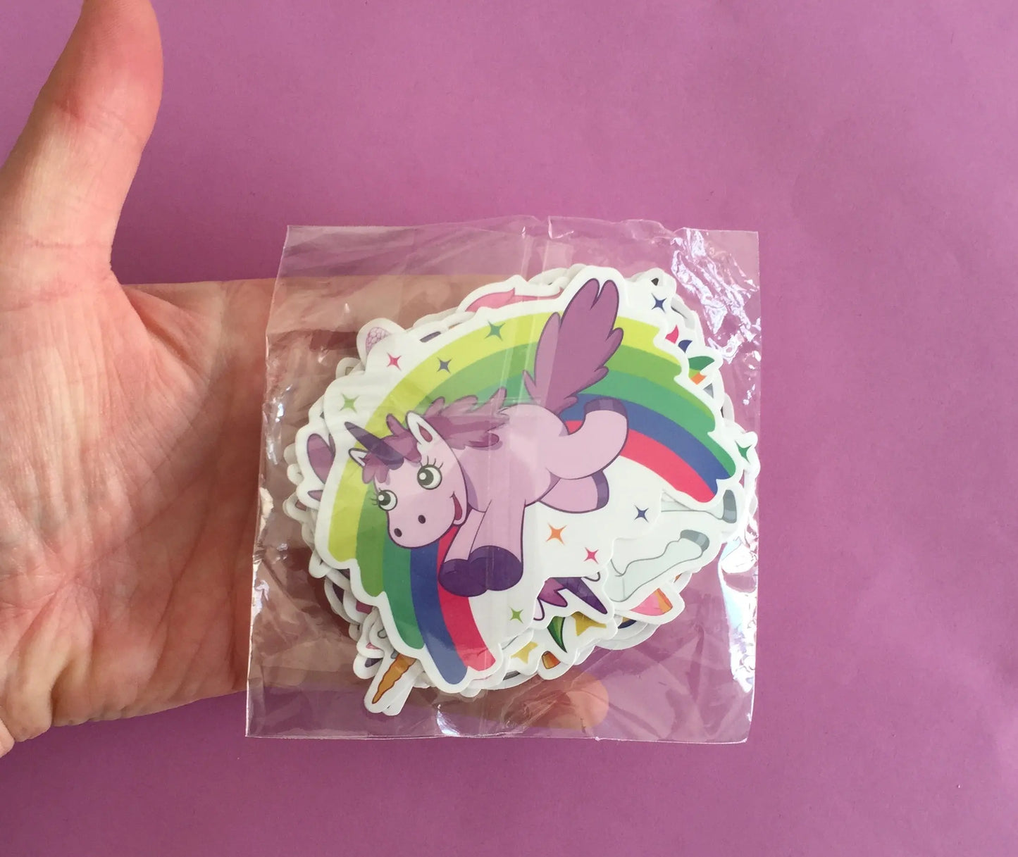 30 pcs Large Unicorn Sticker Flakes - Waterproof The Crafts and Glitter Shop
