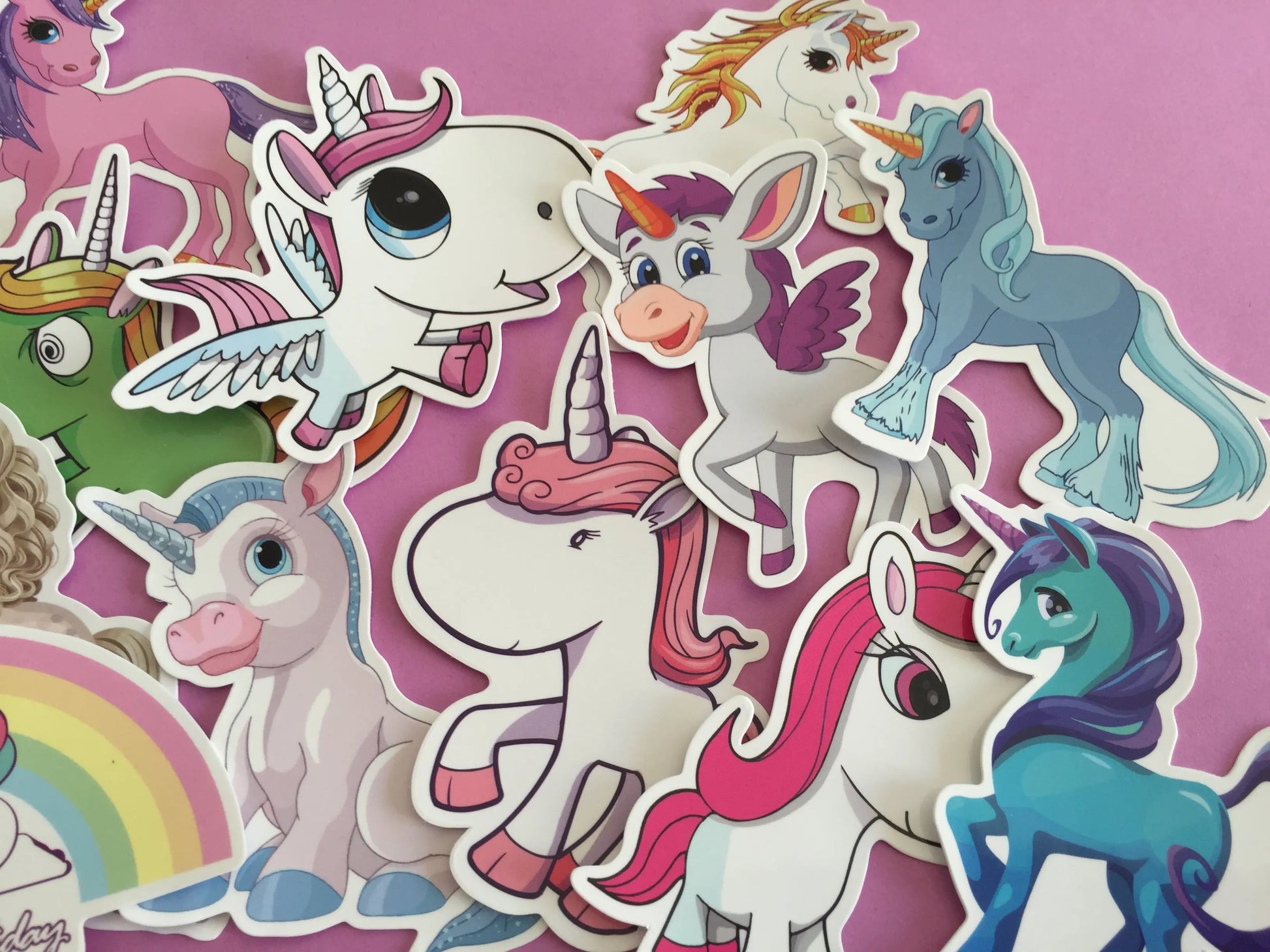 30 pcs Large Unicorn Sticker Flakes - Waterproof The Crafts and Glitter Shop