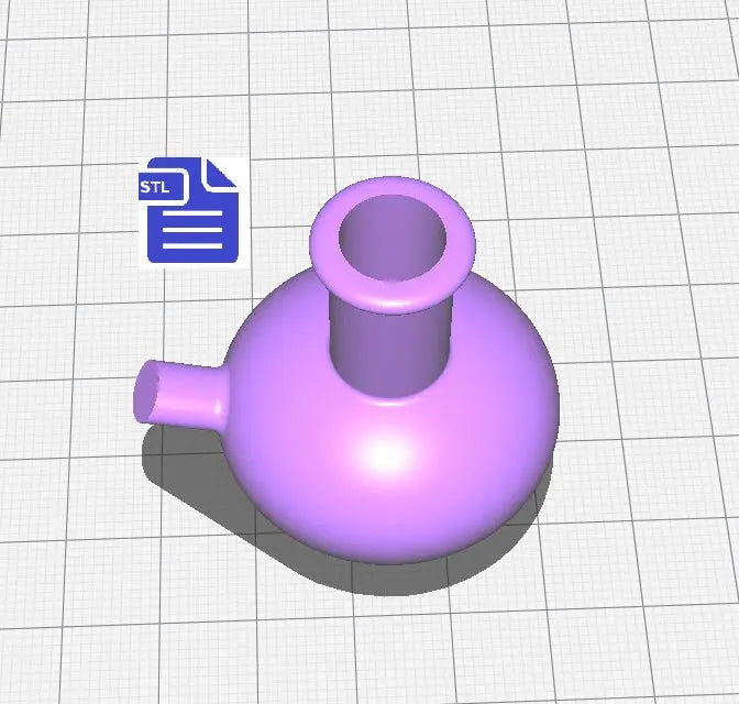 3D Bong Straw Topper STL File