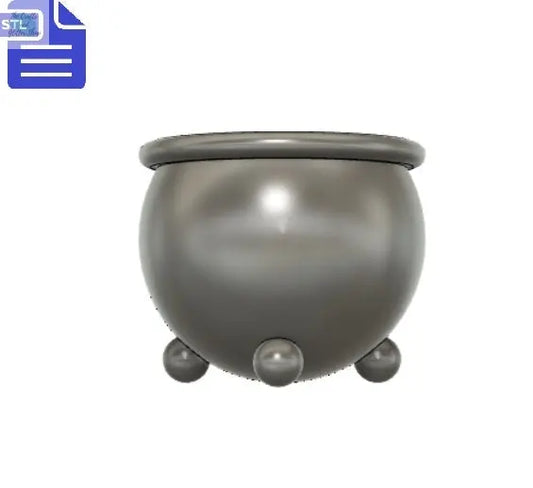 3D Cauldron STL File - for 3D printing - FILE ONLY - The Crafts and Glitter Shop