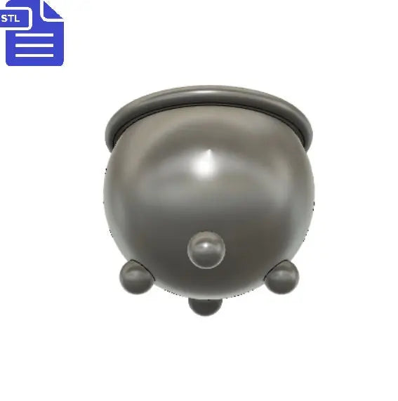 3D Cauldron STL File - for 3D printing - FILE ONLY - The Crafts and Glitter Shop