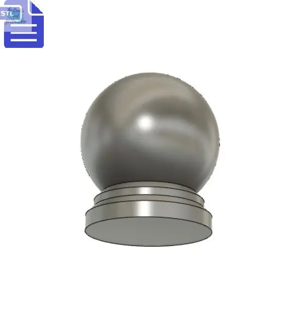 3D Snowglobe STL File - for 3D printing - FILE ONLY - Snow globe / Crystal Ball - The Crafts and Glitter Shop