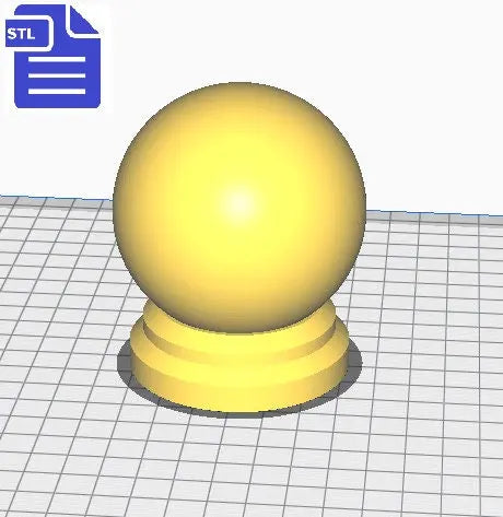 3D Snowglobe STL File - for 3D printing - FILE ONLY - Snow globe / Crystal Ball - The Crafts and Glitter Shop